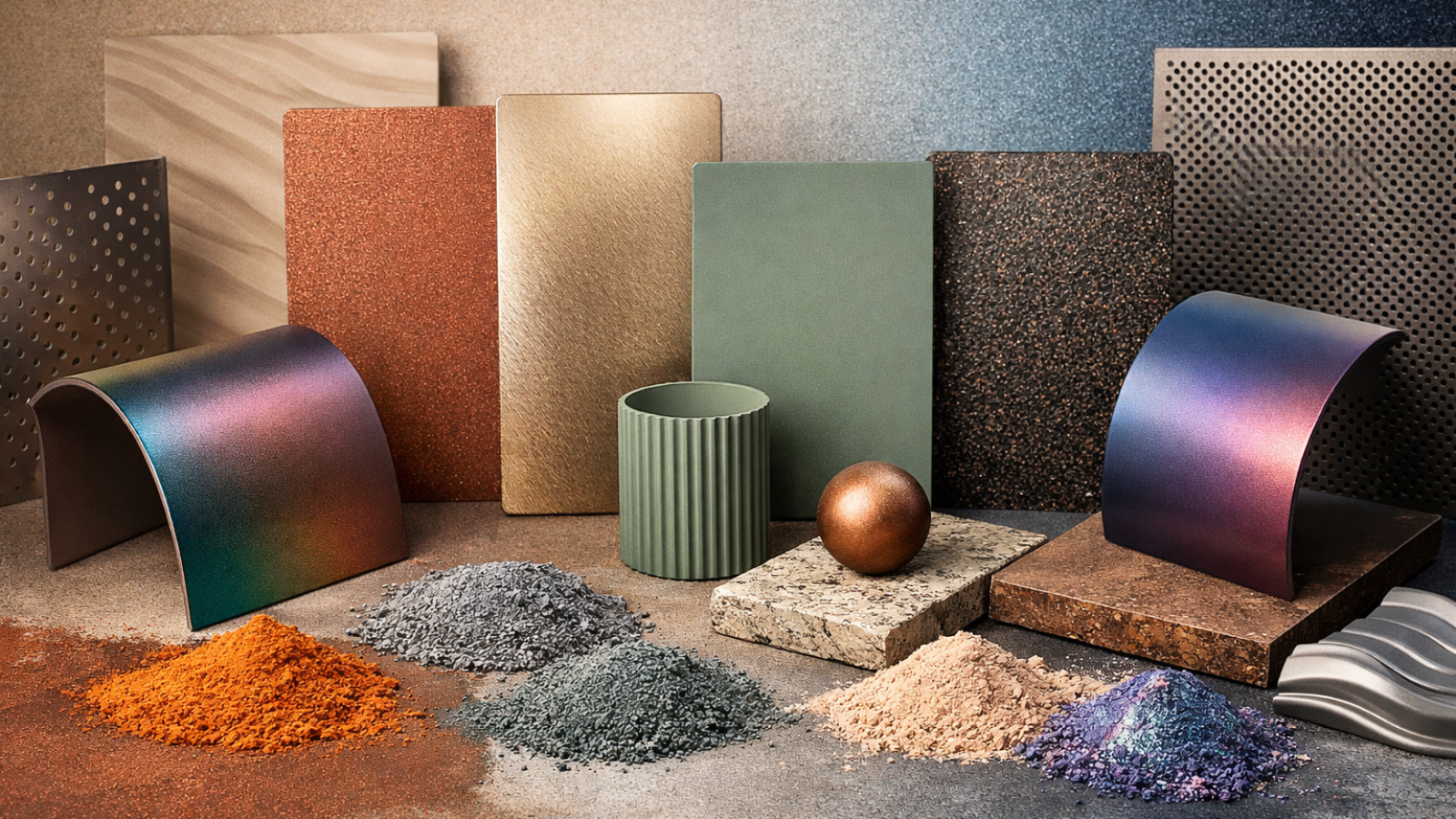 Trendy w kolorystyce i teksturach farb proszkowych na lata 2026-2027